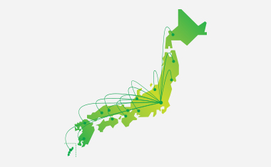 全国に広がる キャスティングネットワーク